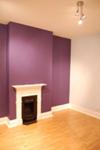 Violet/purple colour feature wall 