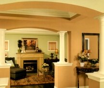 Tuscan paint colors are rich, warm, somber shades like sage green and terra cotta