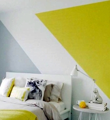 Color blocking is breaking up wall space into sections