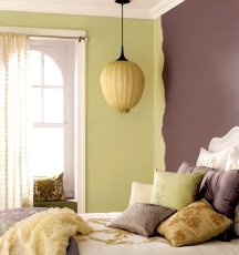 Accent wall edges can be finished off decoratively
