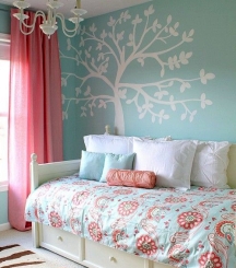 Stencils make beautiful accent wall designs