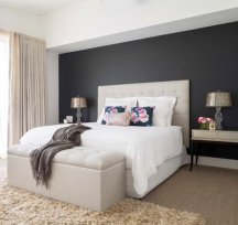 Black accent walls don't look depressing when done right